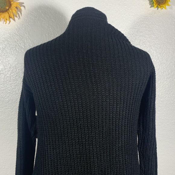 ANA - A New Approach - NWT Black Knit Pocket Sweater Open Cardigan Size XS Women - Picture 5 of 9